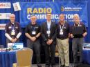 Visitors to the ARRL exhibit included (left to right) Ray Bailey, N4GYN; Jim Kaufman, W4IU — a recent QST author; Eric Eveleigh, KN4VRW; ARRL Georgia Section Manger David Benoist, AG4ZR, and Chuck Catledge, AE4CW.